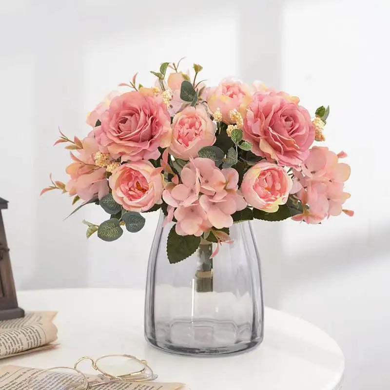 Vintage Silk Peony Bouquet