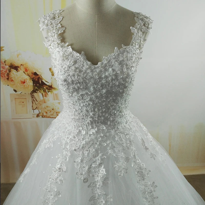 Pearl Ball Gown Wedding Dress