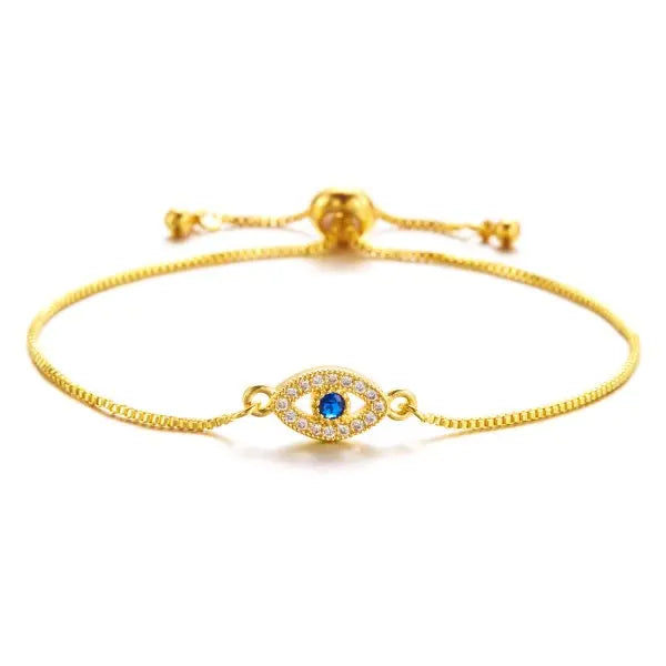 Luxury Geometric Gold Plated Zircon Bracelet for Women Versatile Adjustable Square Bracelet Christmas Party Wedding Jewelry Gift