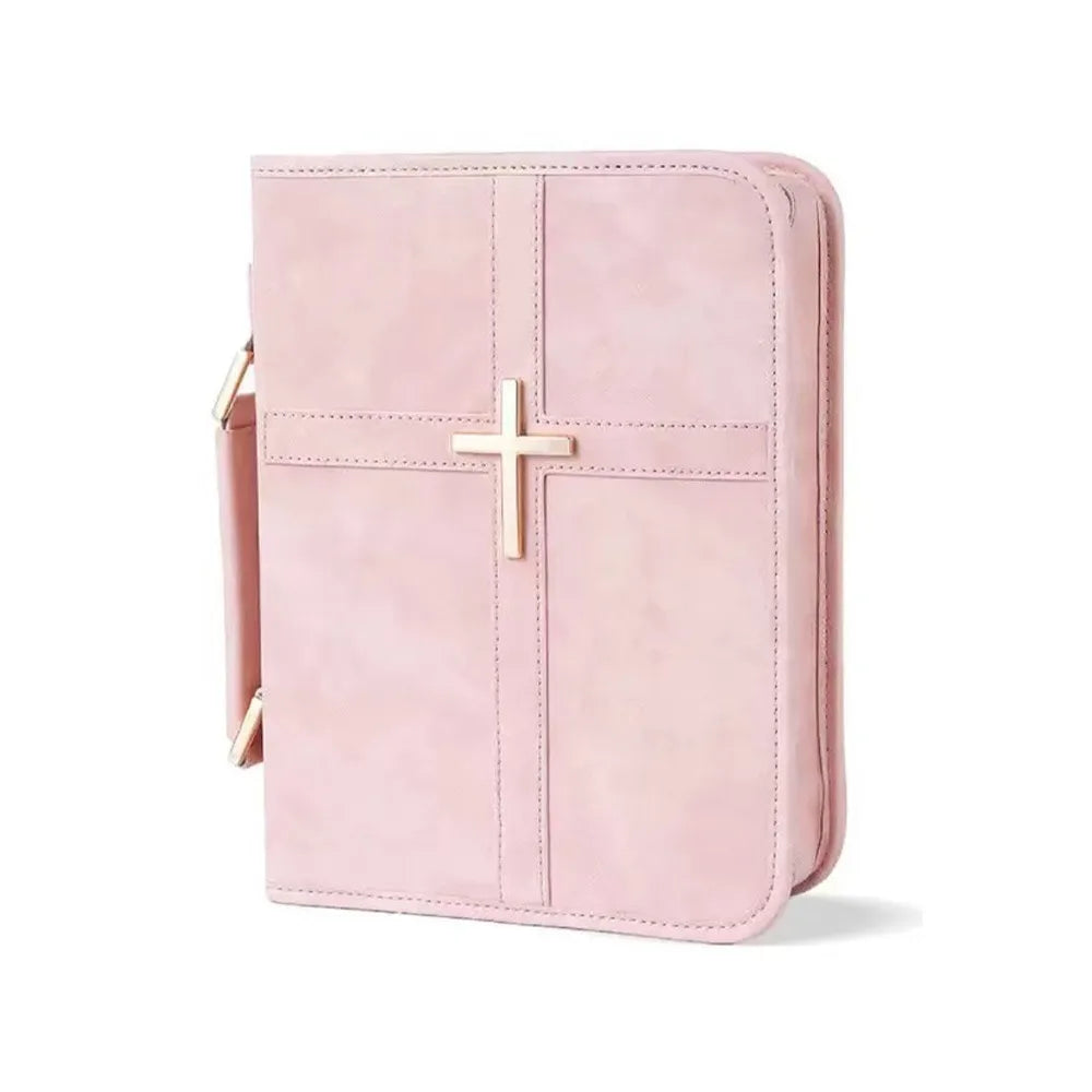 Cross Design Vegan Leather Bible Cover