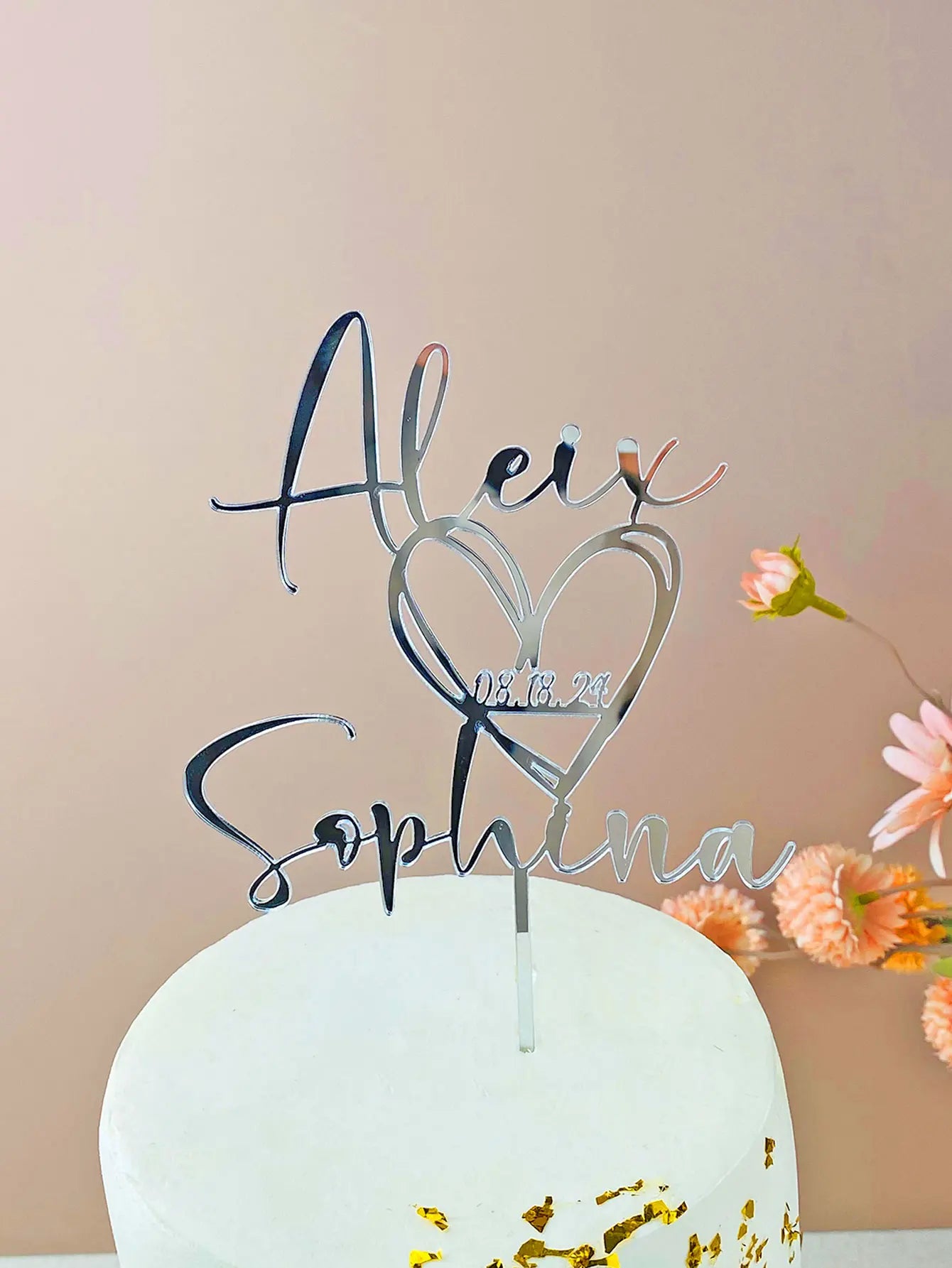 Personalized Wedding Cake Topper