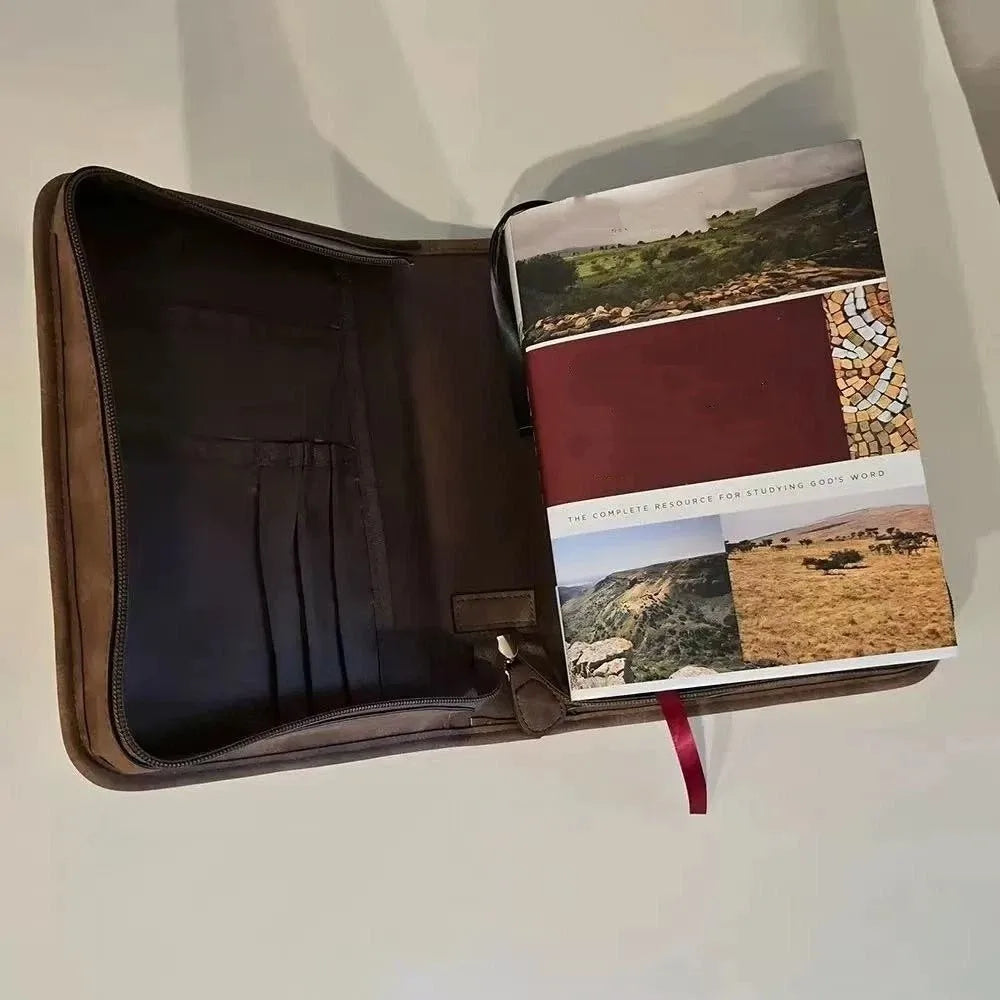 Cross Design Vegan Leather Bible Cover