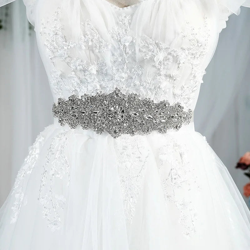 Crystal Wedding Belts Rhinestone Bridal Belt for Wedding Dress Fashion Party Prom Dress Belt Strass Bride Sash Bridesmaid Gift
