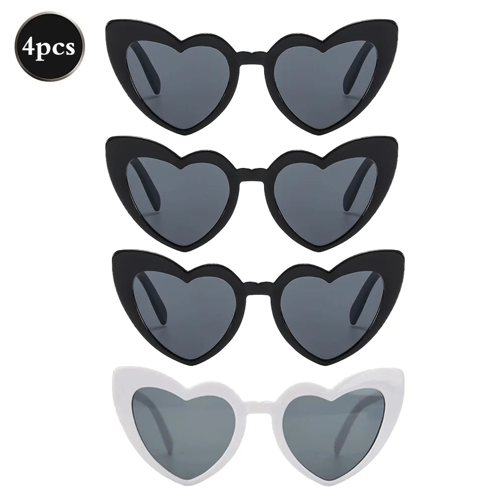 Bachelorette Party Favors Heart Sunglasses Satin Hair Scrunchies Bridesmaid Proposal Box Fillers Bridal Shower Gifts Photo Props
