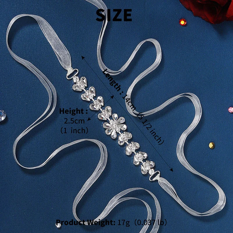 Fashion Crystal Belts for Women Handmade Rhinestone Trendy Prom Dress Belt Party Bridesmaid Gift Bridal Wedding Accessorie