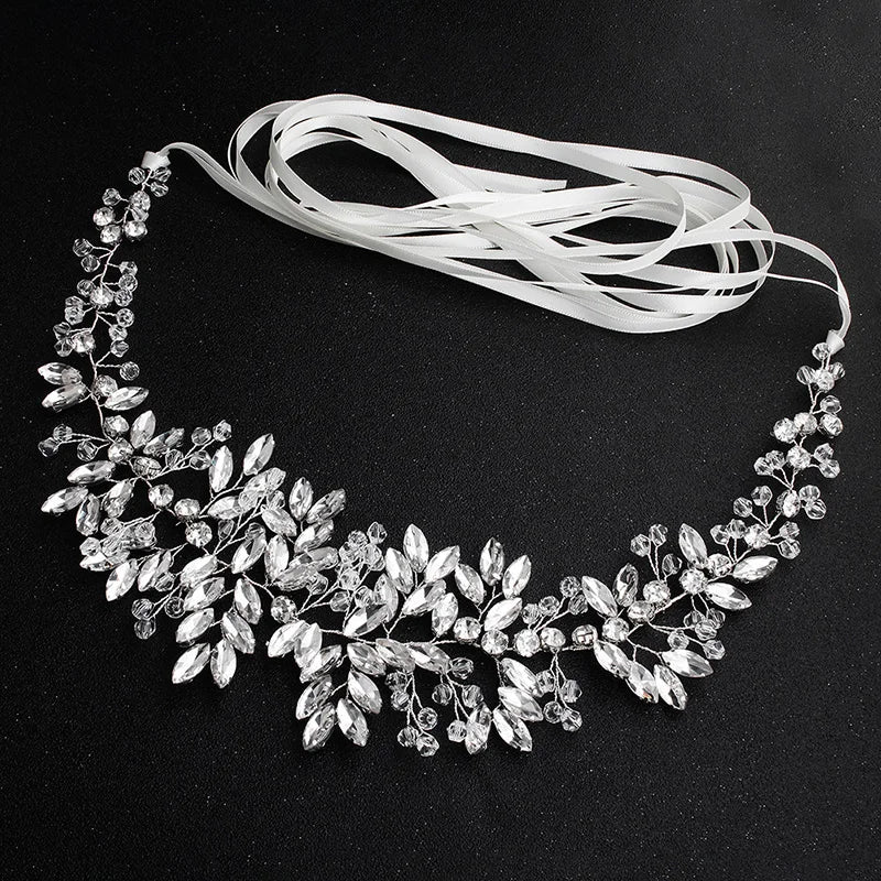 Fashion Crystal Belts for Women Handmade Rhinestone Trendy Prom Dress Belt Party Bridesmaid Gift Bridal Wedding Accessorie