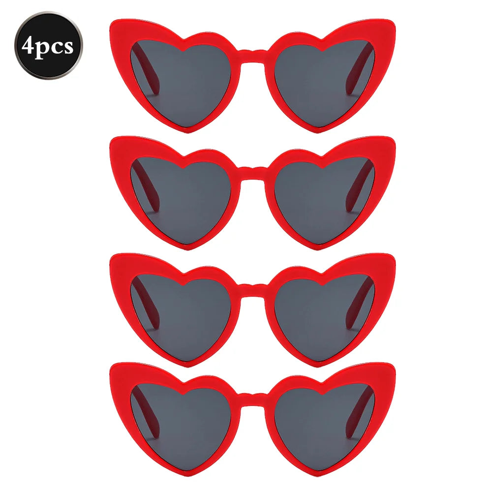Bachelorette Party Favors Heart Sunglasses Satin Hair Scrunchies Bridesmaid Proposal Box Fillers Bridal Shower Gifts Photo Props