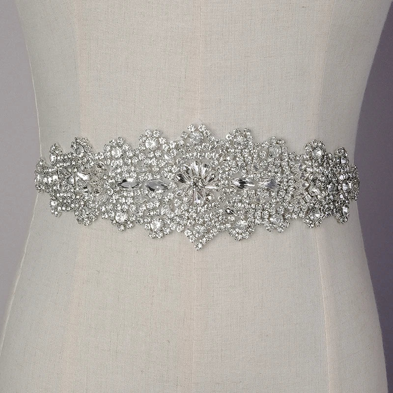 Crystal Wedding Belts Rhinestone Bridal Belt for Wedding Dress Fashion Party Prom Dress Belt Strass Bride Sash Bridesmaid Gift