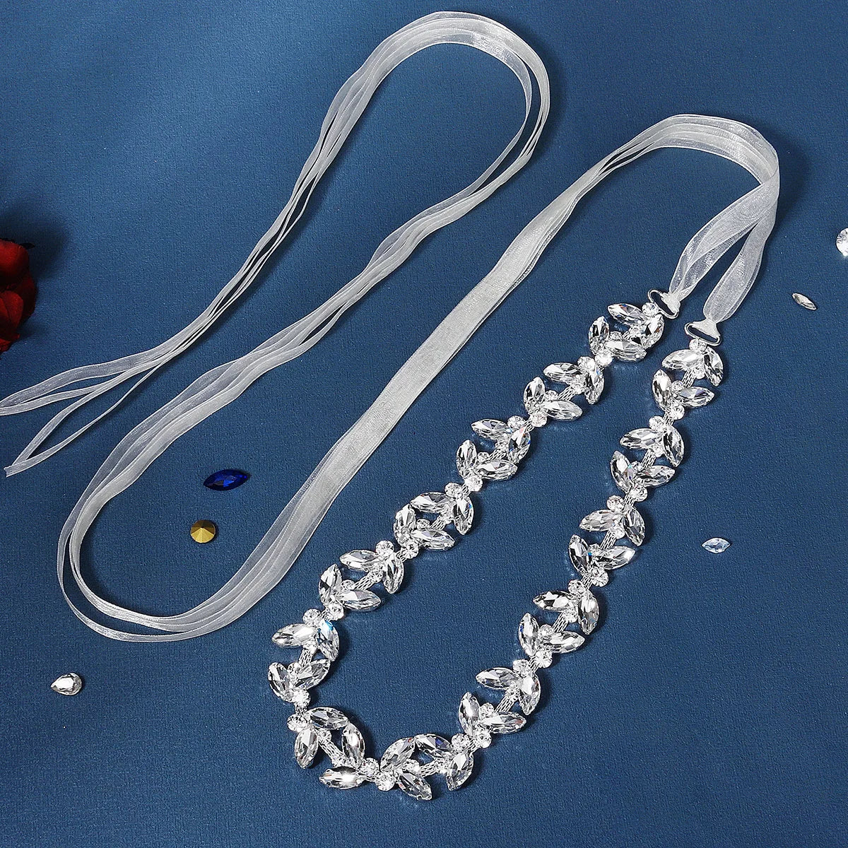 Fashion Crystal Belts for Women Handmade Rhinestone Trendy Prom Dress Belt Party Bridesmaid Gift Bridal Wedding Accessorie