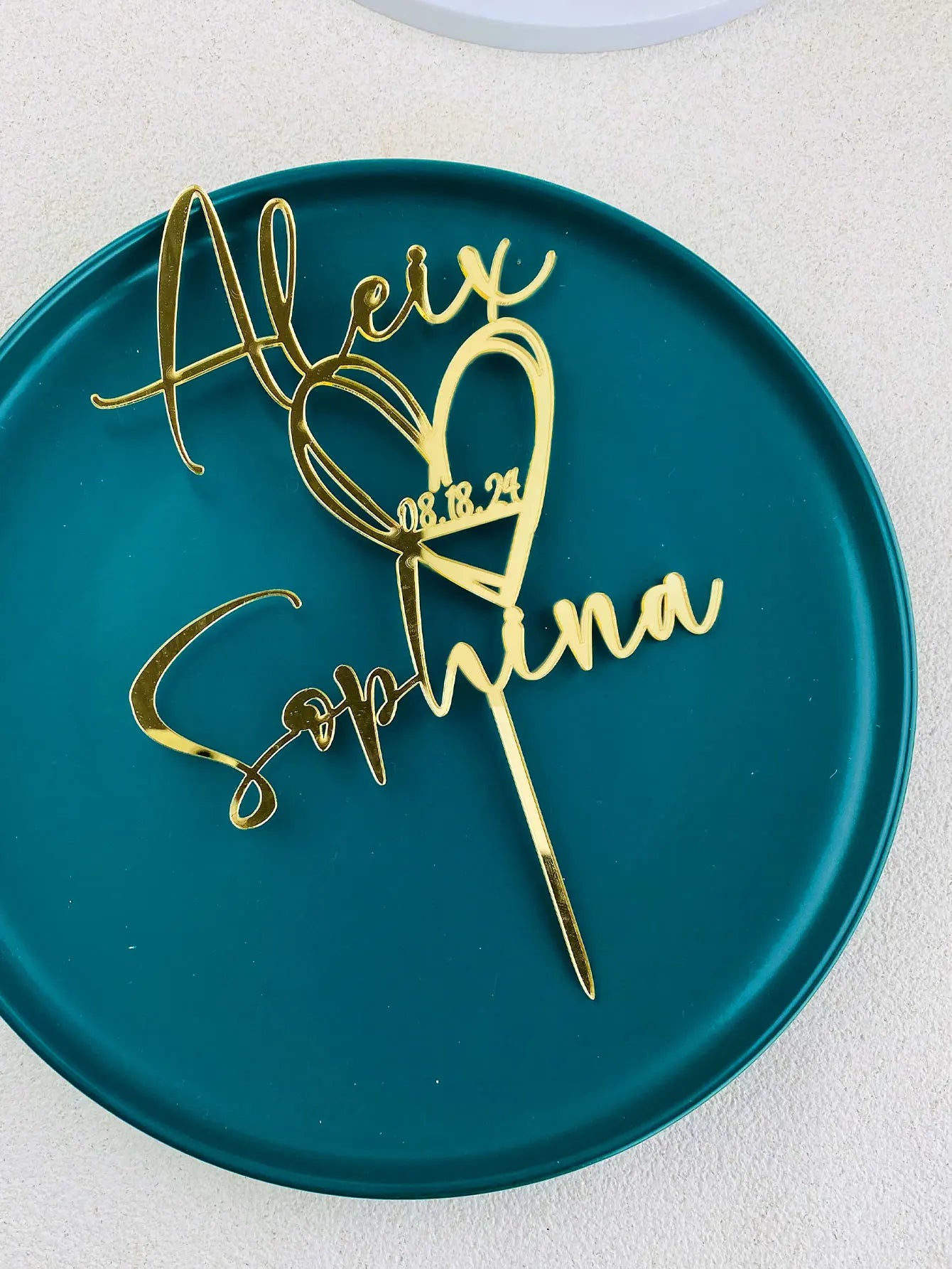 Personalized Wedding Cake Topper