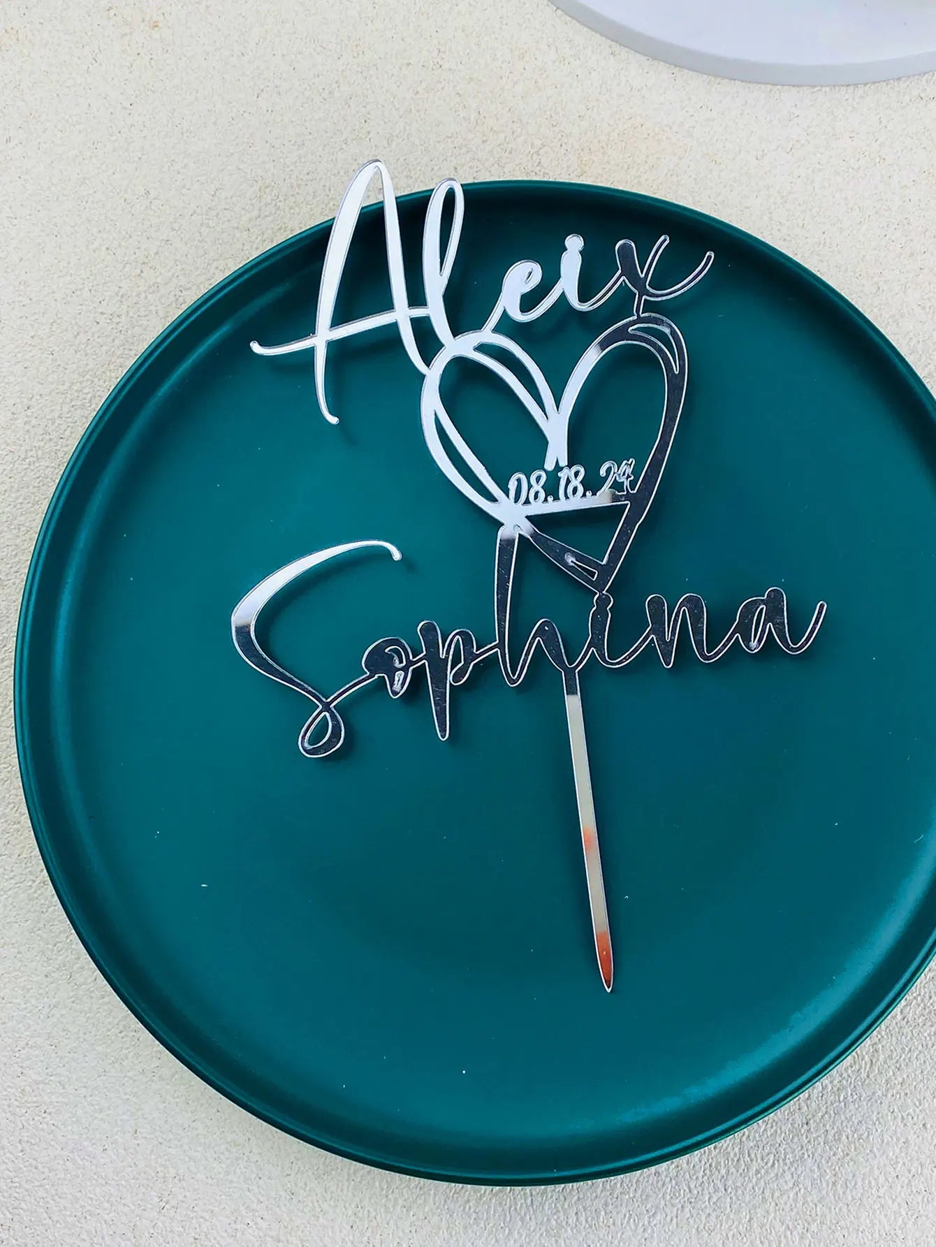 Personalized Wedding Cake Topper