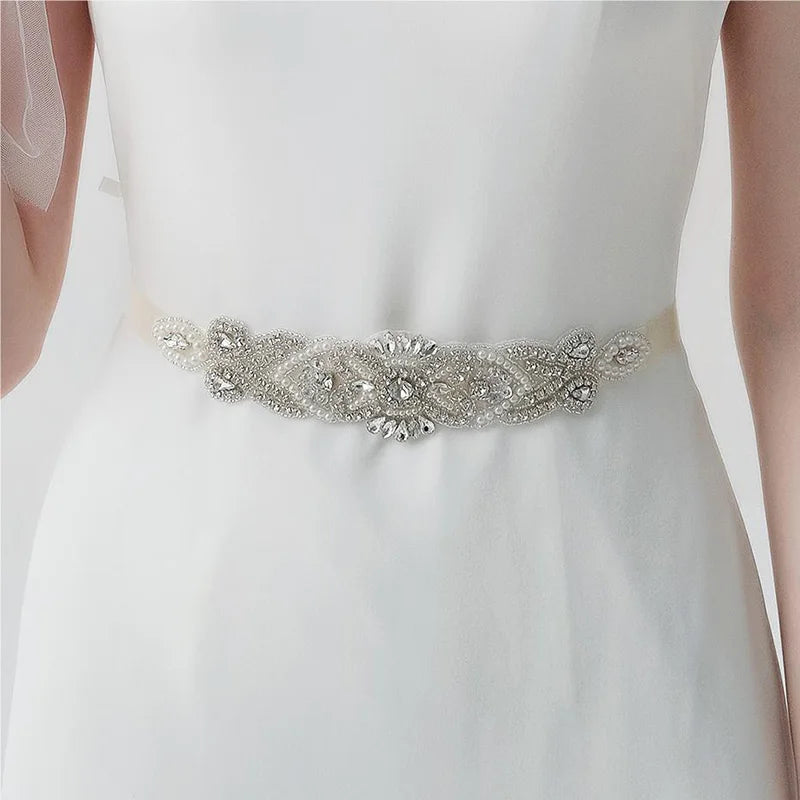 Crystal Wedding Belts Rhinestone Bridal Belt for Wedding Dress Fashion Party Prom Dress Belt Strass Bride Sash Bridesmaid Gift
