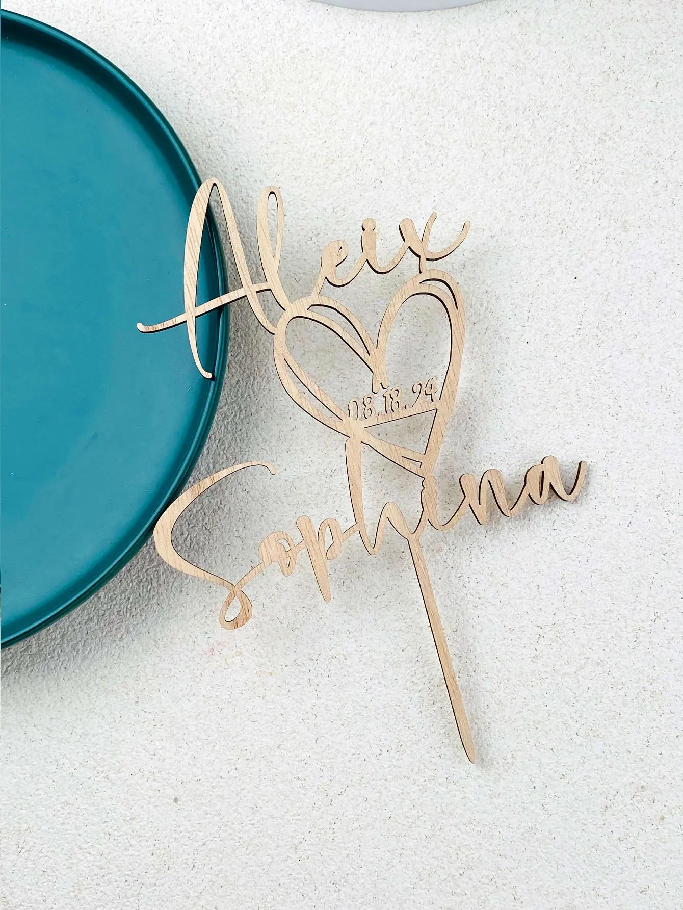 Personalized Wedding Cake Topper