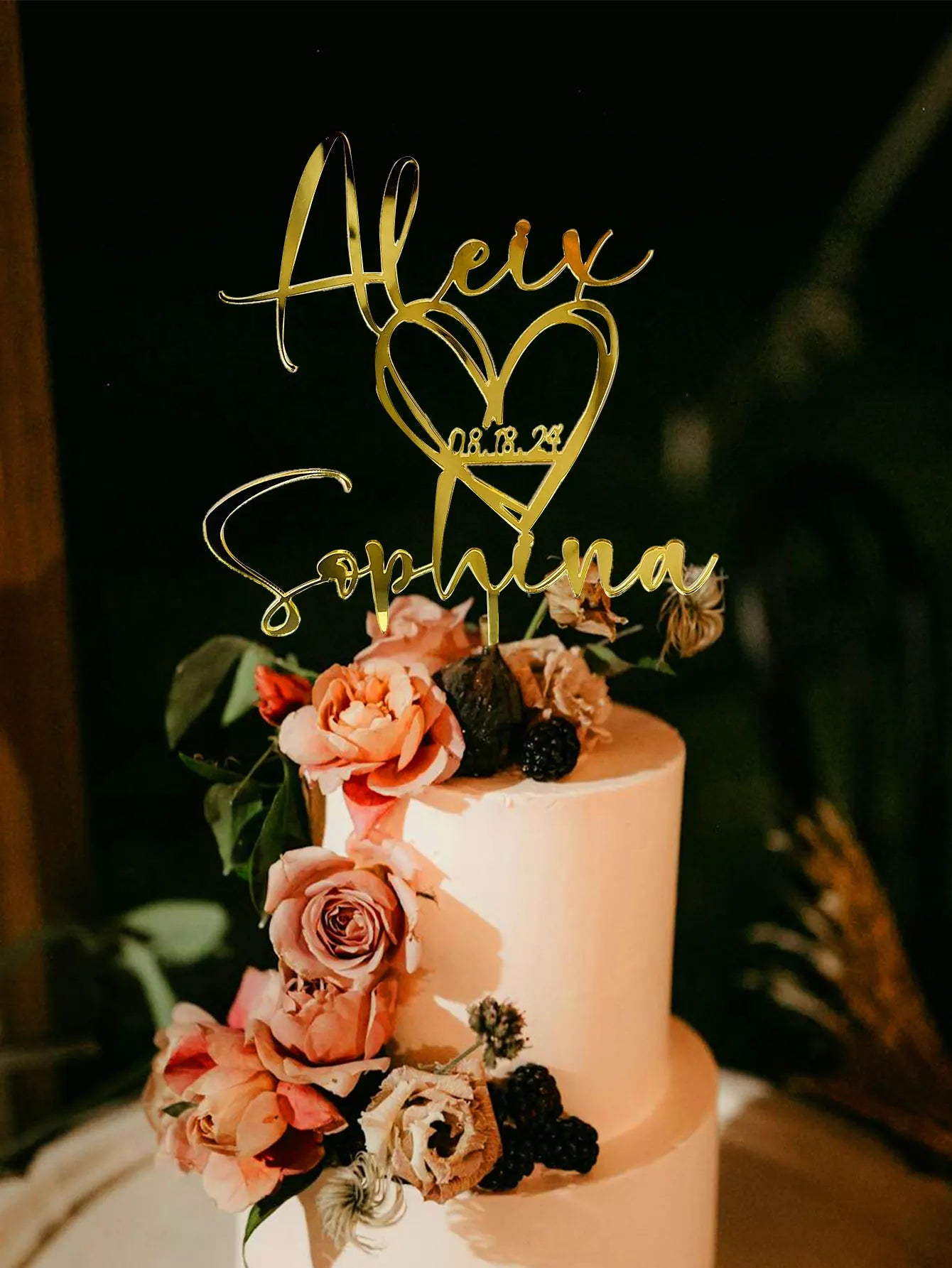 Personalized Wedding Cake Topper
