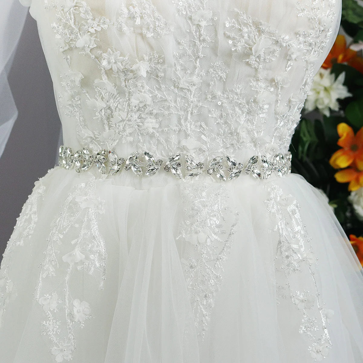 Fashion Crystal Belts for Women Handmade Rhinestone Trendy Prom Dress Belt Party Bridesmaid Gift Bridal Wedding Accessorie
