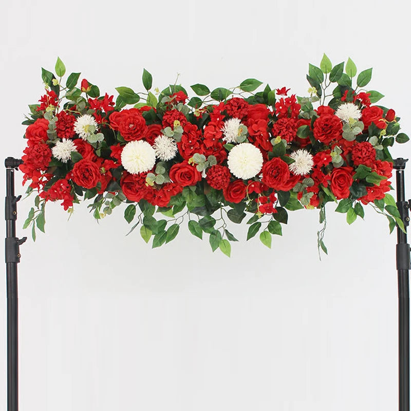 Luxury White Rose Flower Row