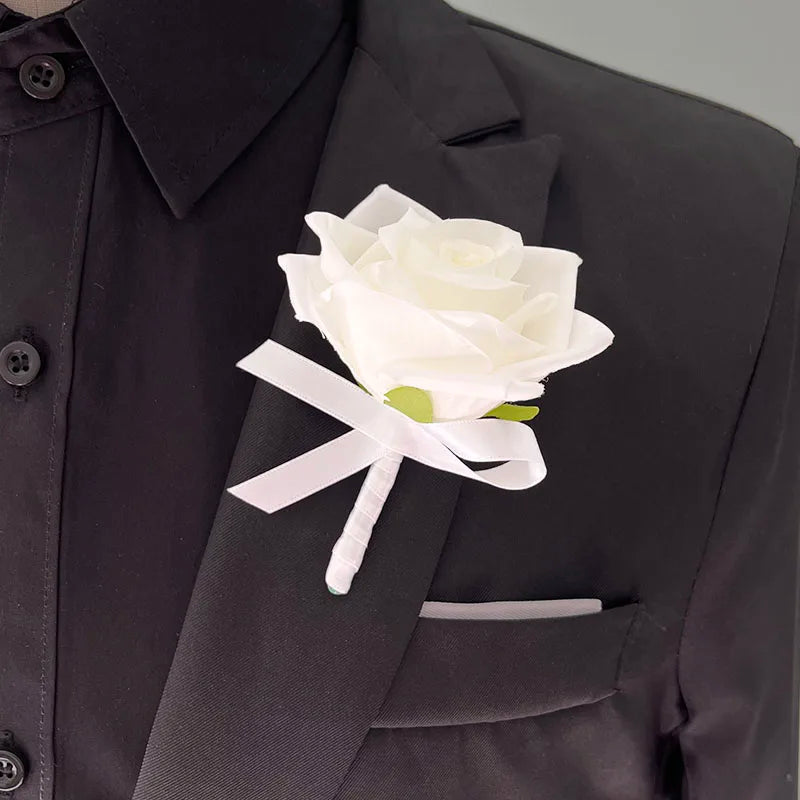 White Silk Wedding Bouquet