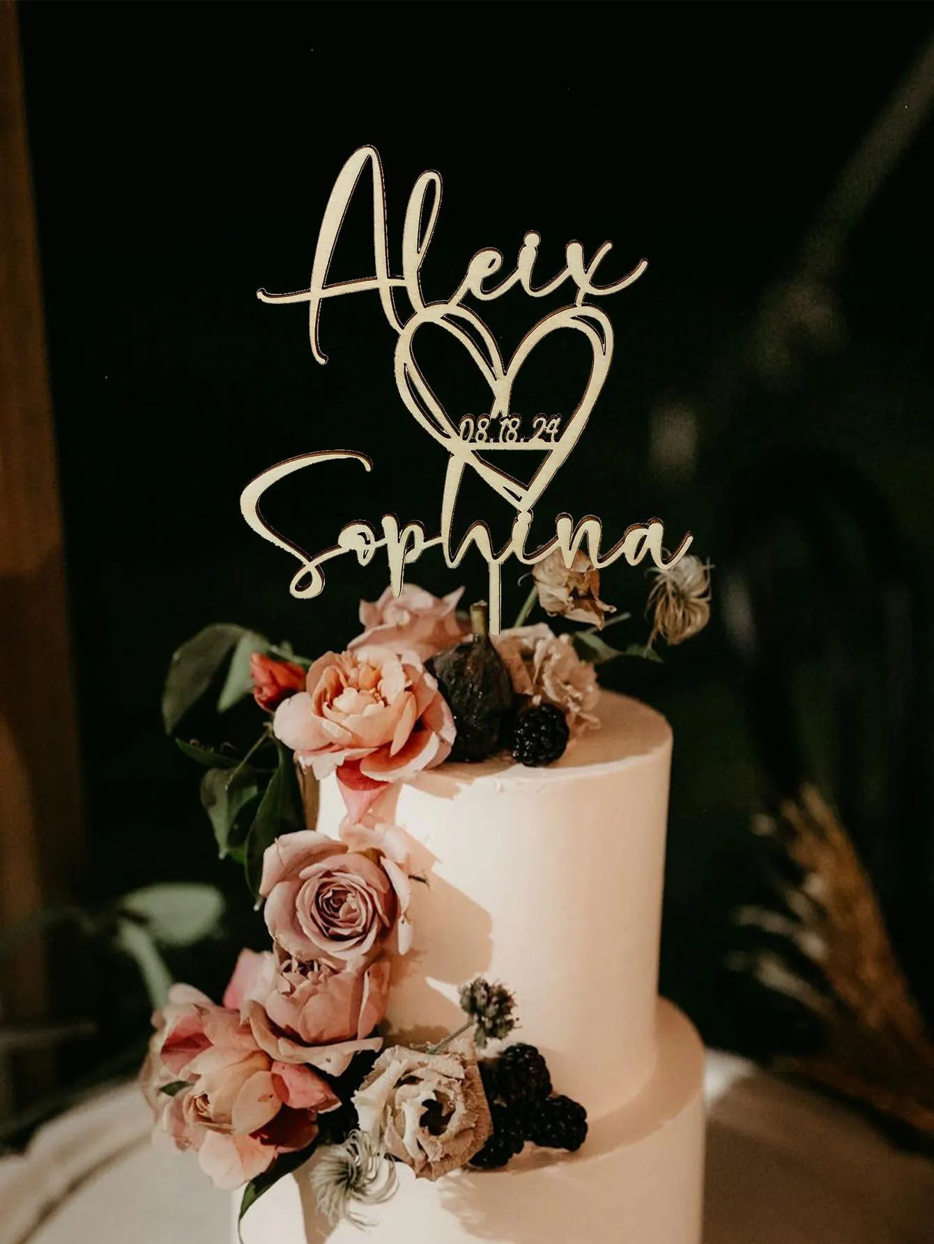 Personalized Wedding Cake Topper