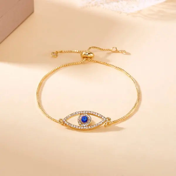 Luxury Geometric Gold Plated Zircon Bracelet for Women Versatile Adjustable Square Bracelet Christmas Party Wedding Jewelry Gift