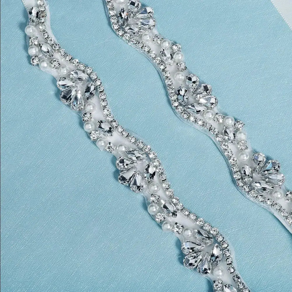 Trendy Sparkling Crystals Bridal Belt Rhinestone Belts for Formal Dress Daily Jewelry Belts Party Wedding Accessories