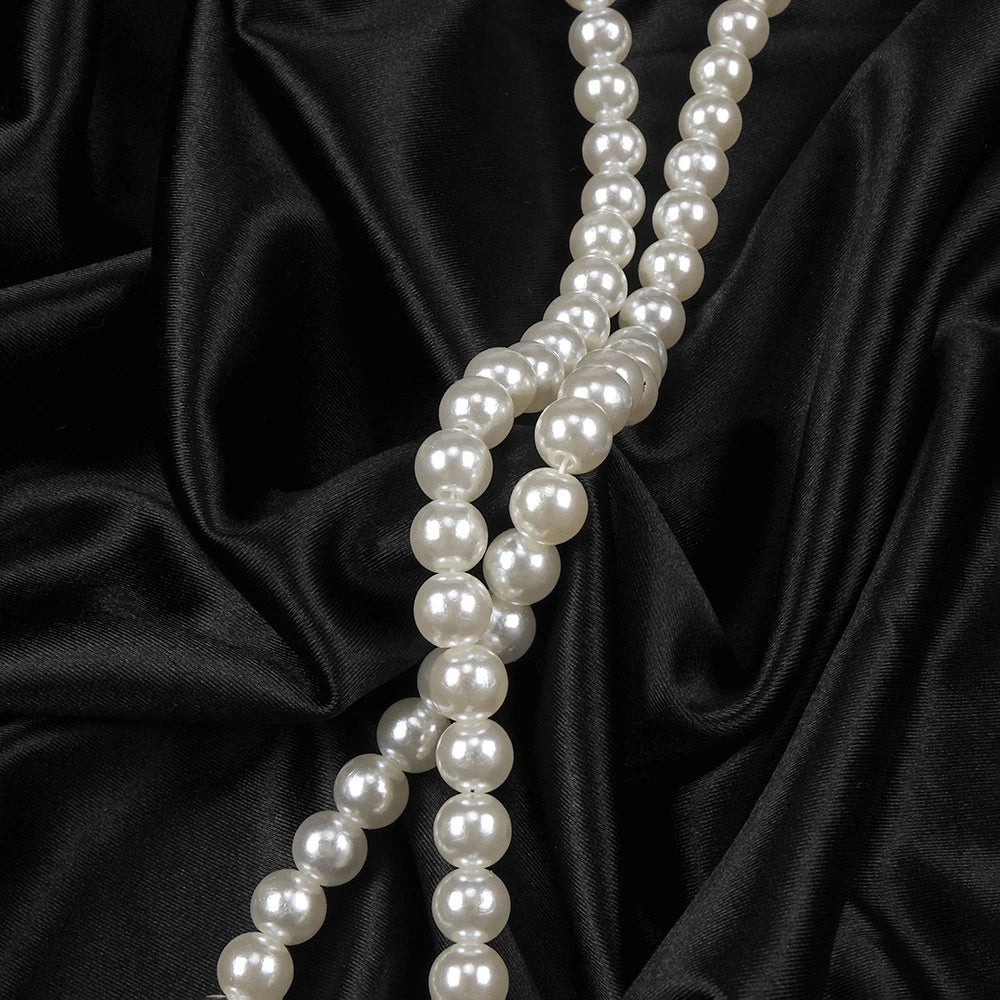 Pearl Chain Halter Maxi Dress