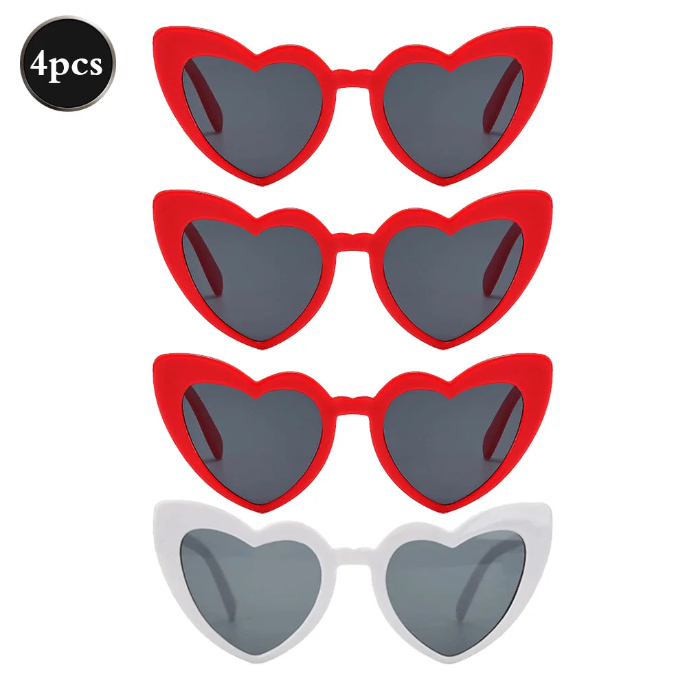 Bachelorette Party Favors Heart Sunglasses Satin Hair Scrunchies Bridesmaid Proposal Box Fillers Bridal Shower Gifts Photo Props