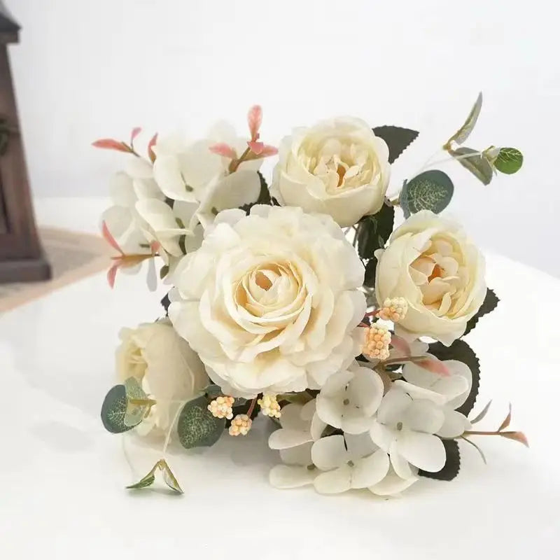 Vintage Silk Peony Bouquet