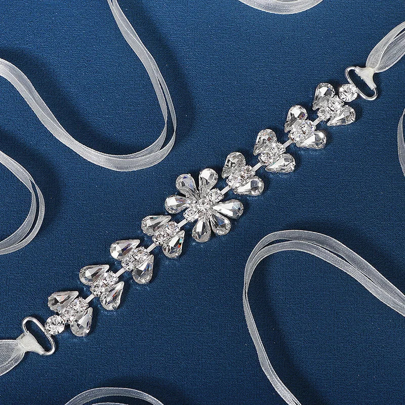 Fashion Crystal Belts for Women Handmade Rhinestone Trendy Prom Dress Belt Party Bridesmaid Gift Bridal Wedding Accessorie