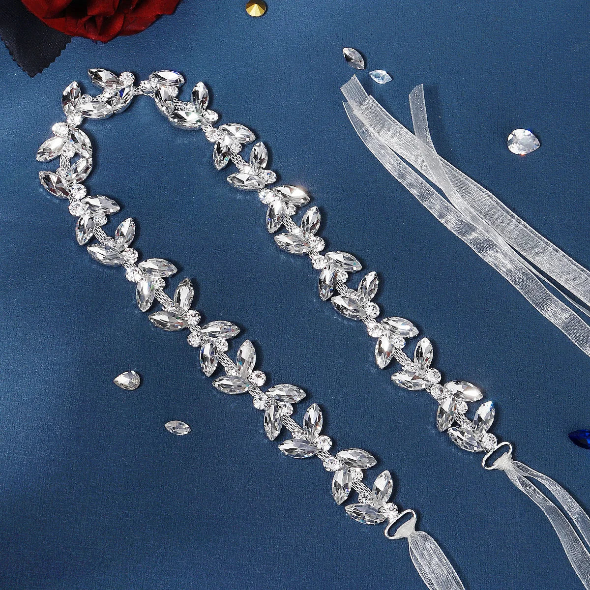 Fashion Crystal Belts for Women Handmade Rhinestone Trendy Prom Dress Belt Party Bridesmaid Gift Bridal Wedding Accessorie